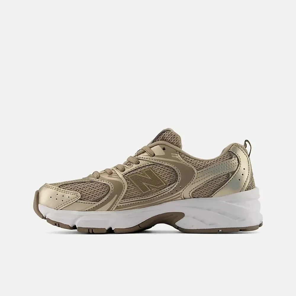 New Balance 530 Big Kids Size 7 Brown/Gold Running Shoes Sneakers G5306GC NEW